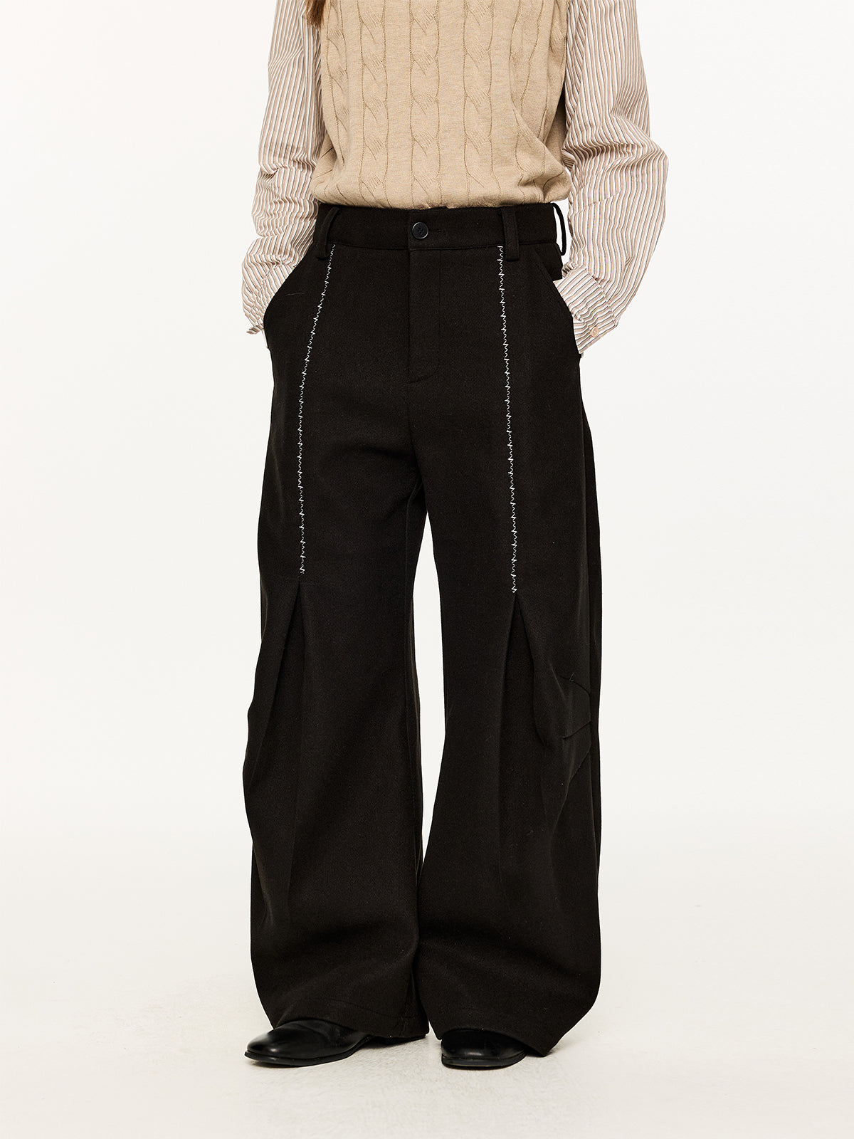 KREATE Hand-Stitched Wool Trousers