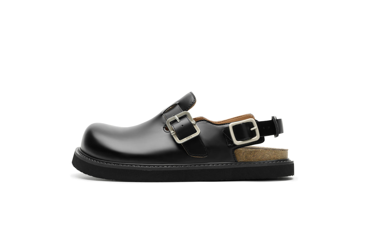 KREATE Top-Grain Leather Platform Clogs