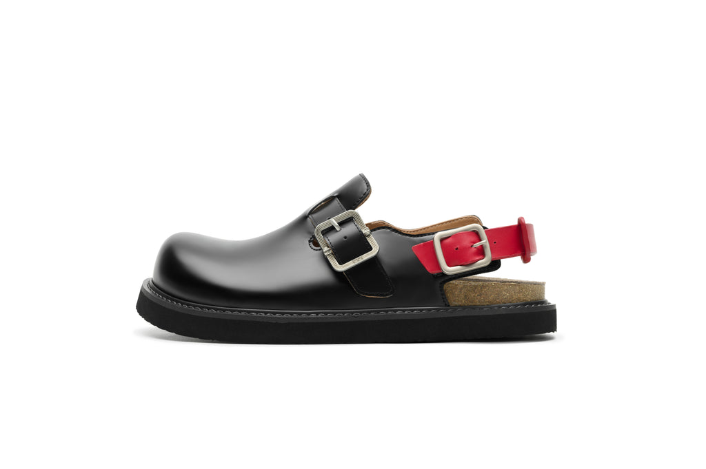 KREATE Top-Grain Leather Platform Clogs
