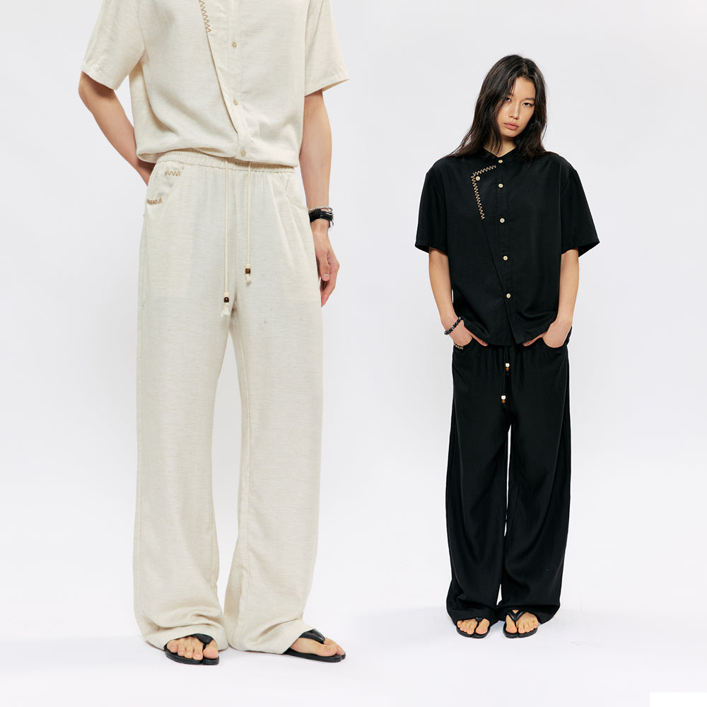 KREATE Coconut Stitch Lyocell Linen Trousers