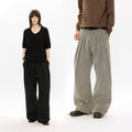 KREATE Striped Linen Pleated Trousers