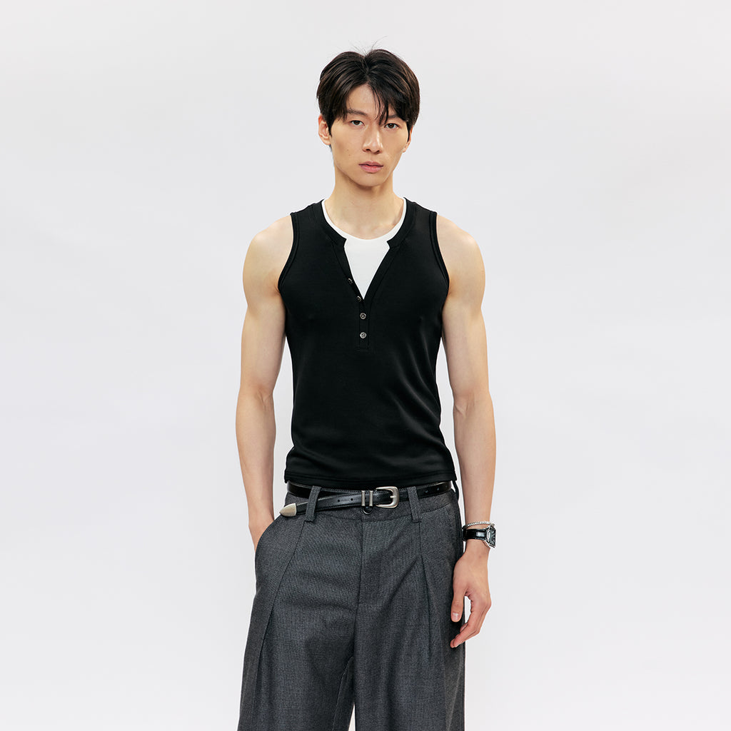 KREATE Layered Button Tank