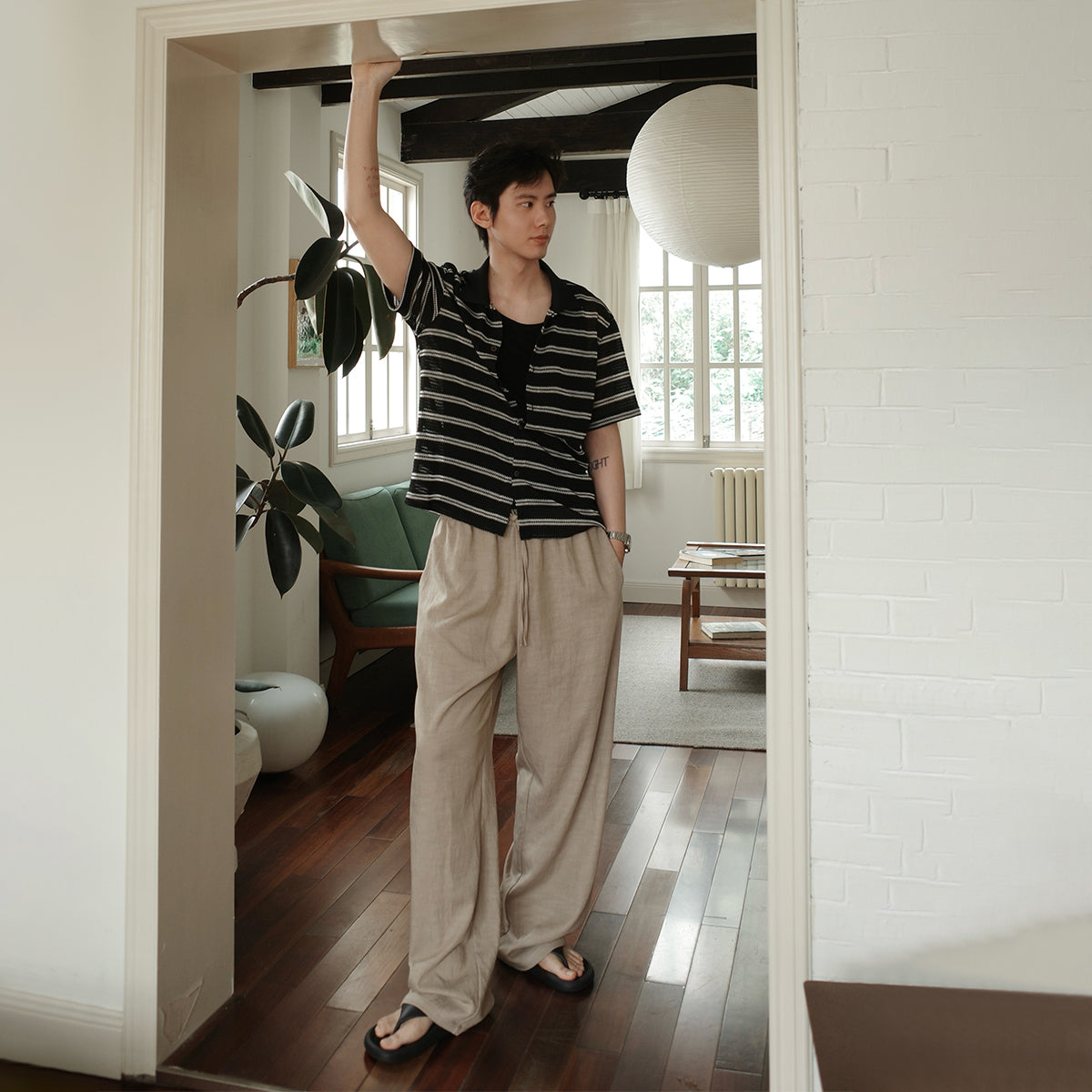 KREATE Acetate Lyocell Drawstring Trousers