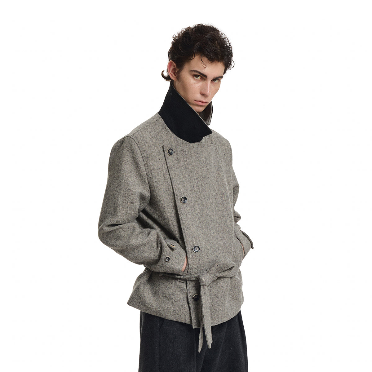 KREATE Bound Wild Wool Herringbone Coat