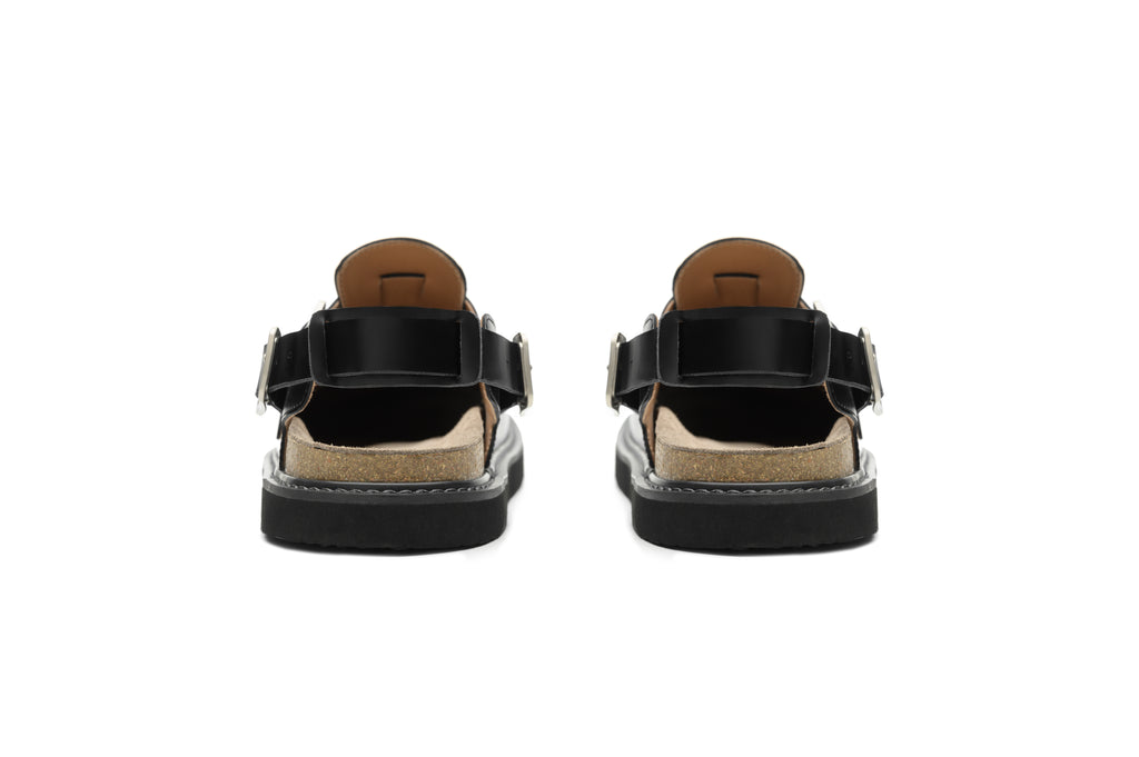 KREATE Top-Grain Leather Platform Clogs