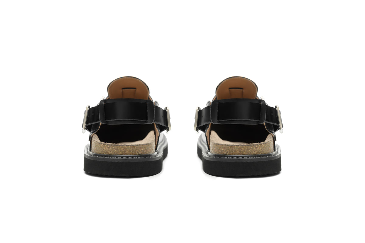 KREATE Top-Grain Leather Platform Clogs