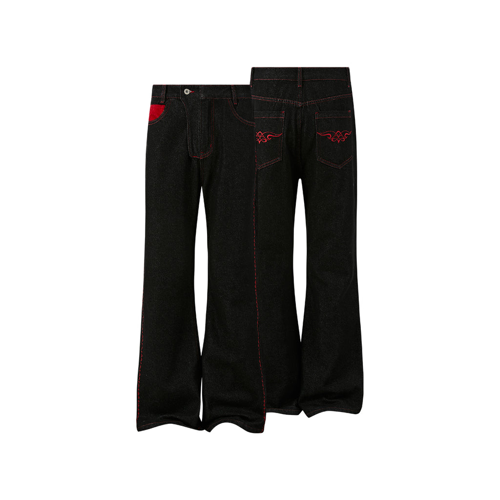 KREATE Red Viper Raw Denim Jeans