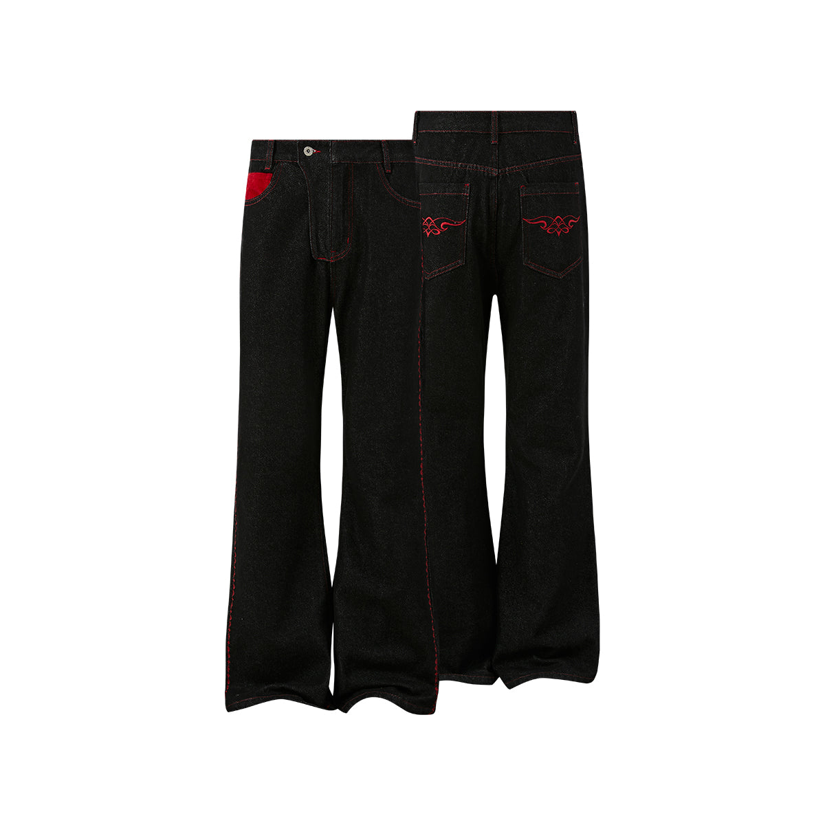KREATE Red Viper Raw Denim Jeans