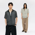 KREATE Mesh Stripe Slim Shirt