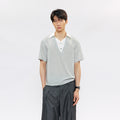 KREATE Linen Stripe Layered Shirt