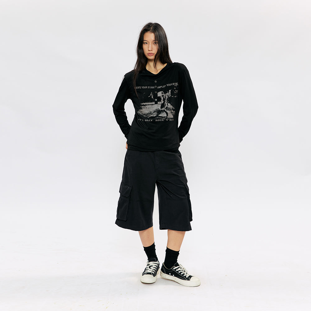 KREATE Textured Utility Shorts