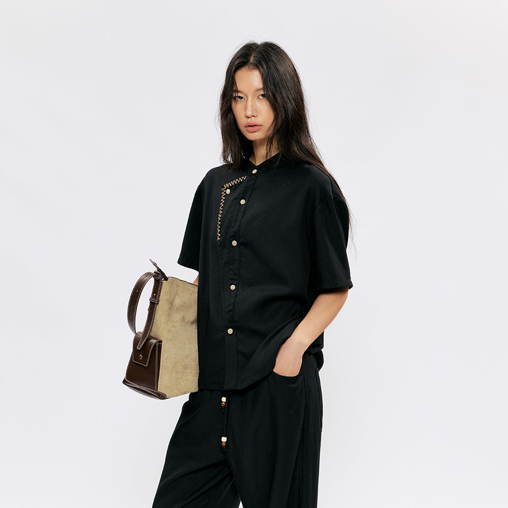 KREATE Coconut Stitch Lyocell Linen Shirt