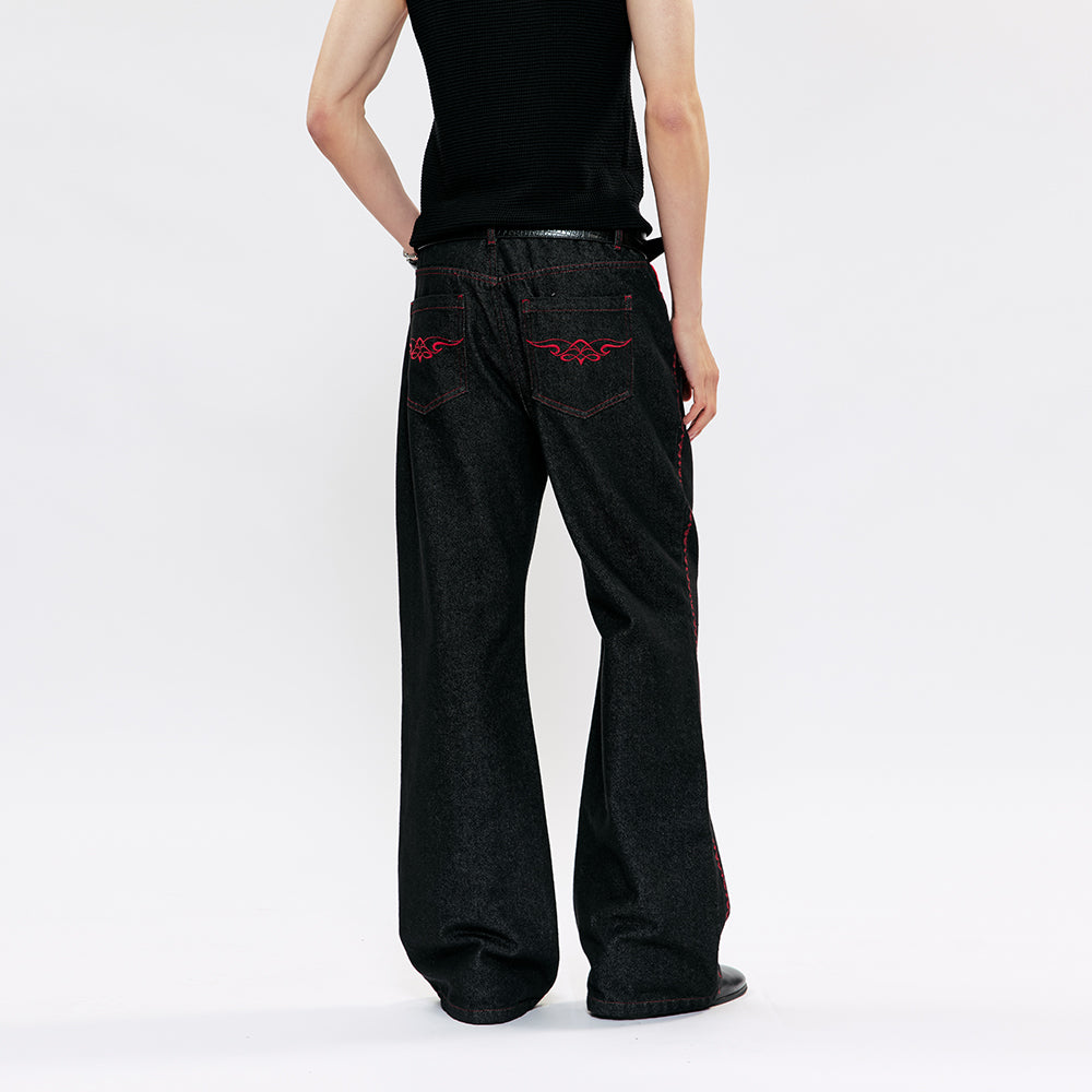 KREATE Red Viper Raw Denim Jeans