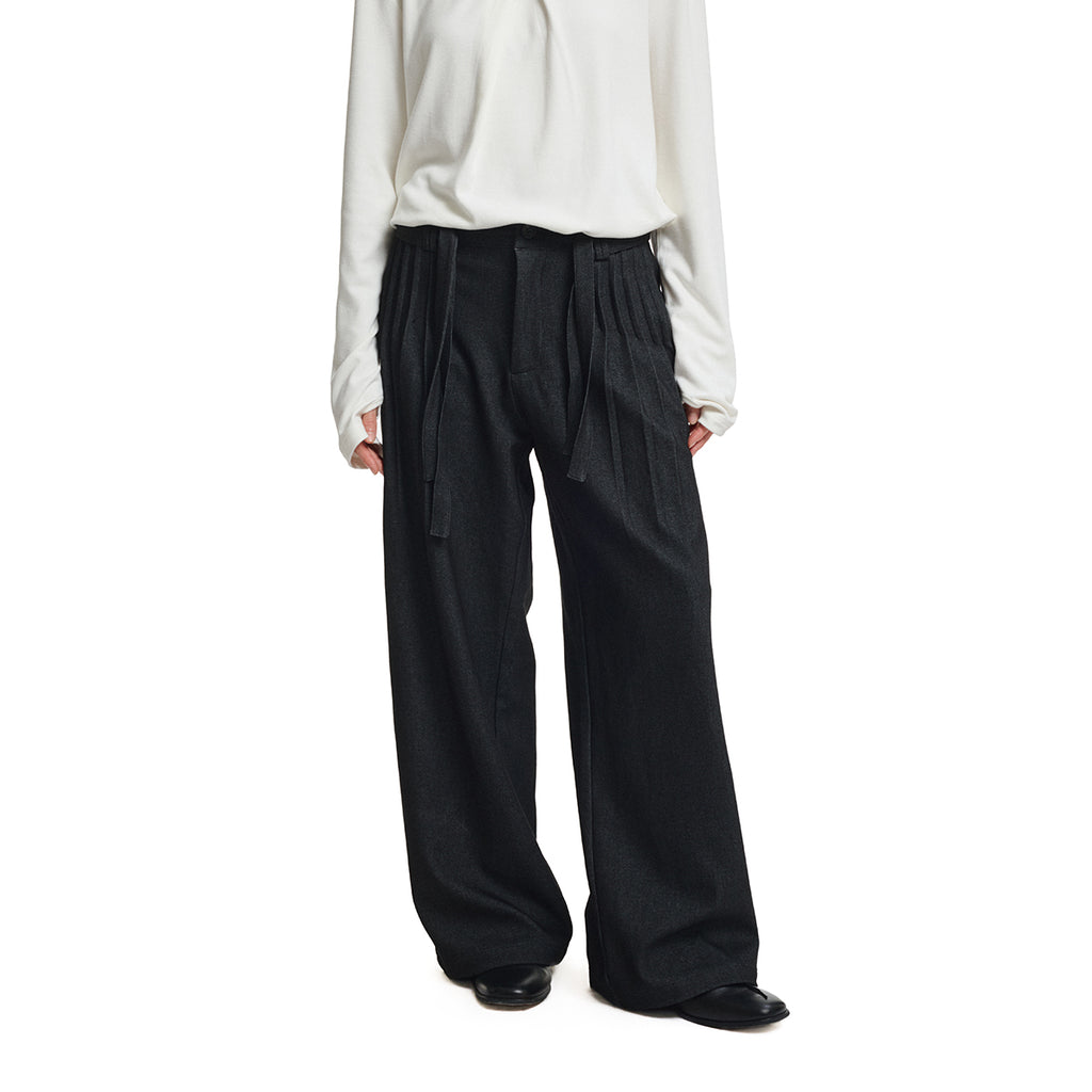 KREATE Double-Waist Pleated Trousers