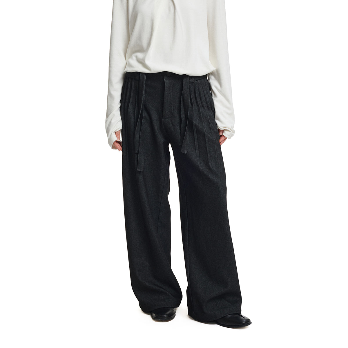 KREATE Double-Waist Pleated Trousers