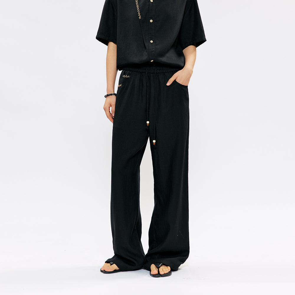 KREATE Coconut Stitch Lyocell Linen Trousers