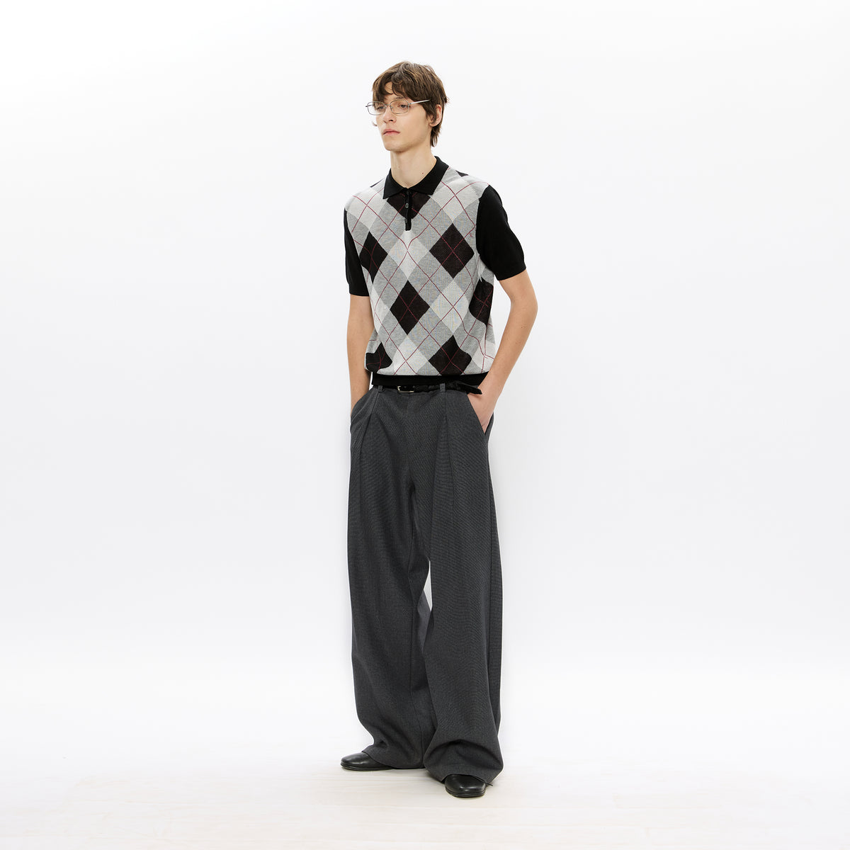 KREATE Kendo Wool Houndstooth Trousers