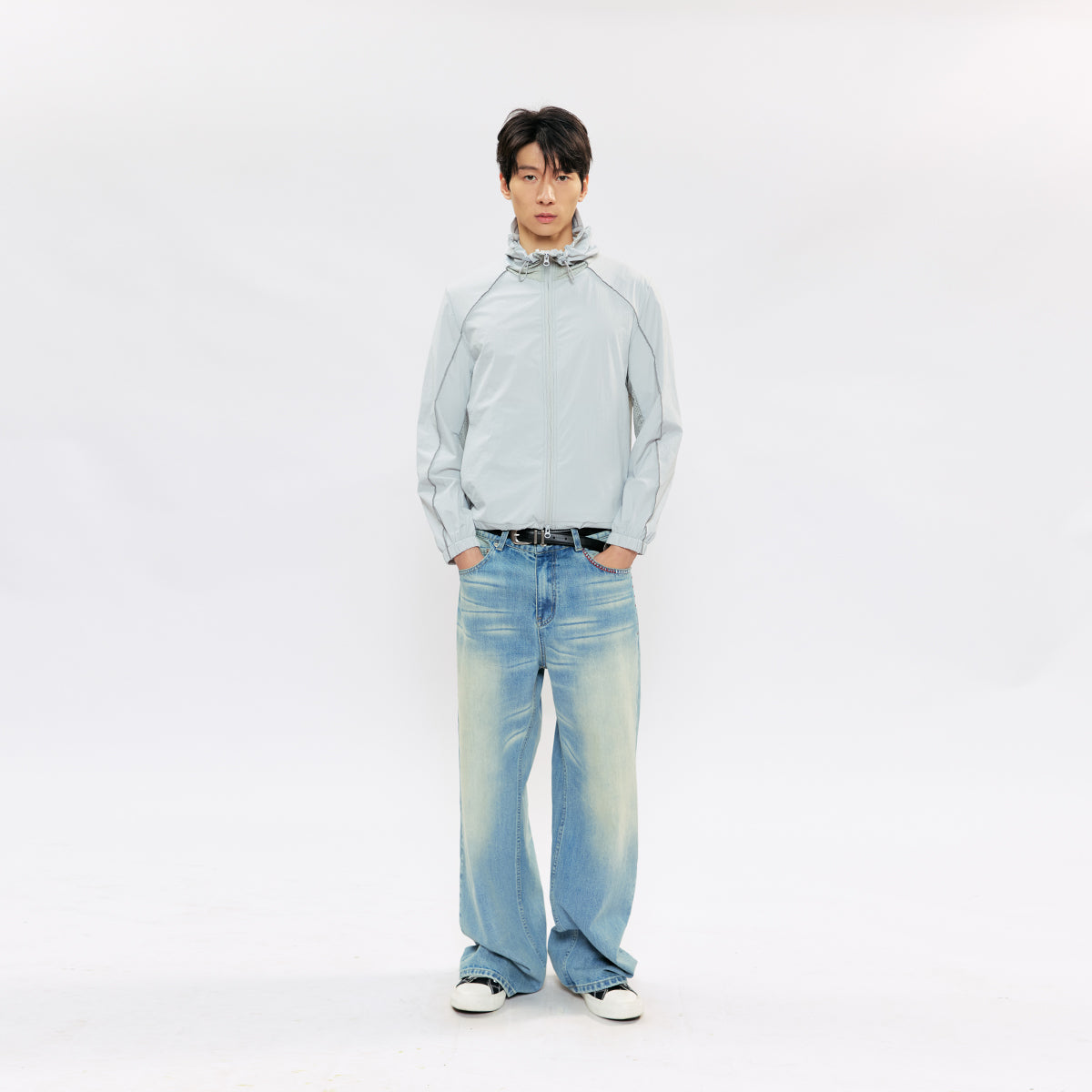 KREATE Ice Trace Embroidered Jeans