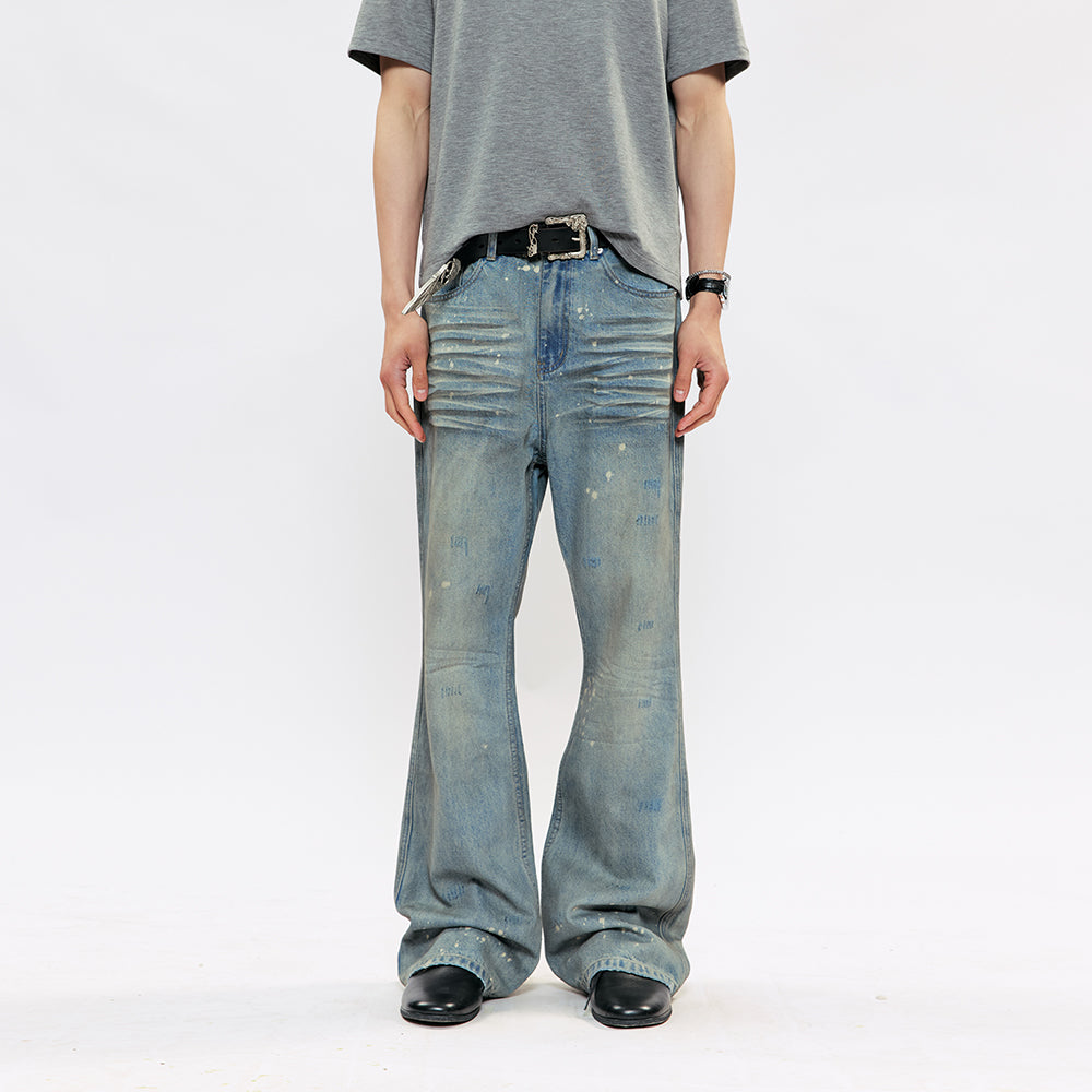 KREATE Hand-Painted Distressed Jeans