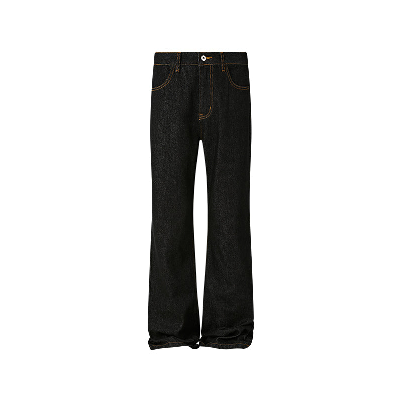 KREATE Mud-Washed Flare Jeans
