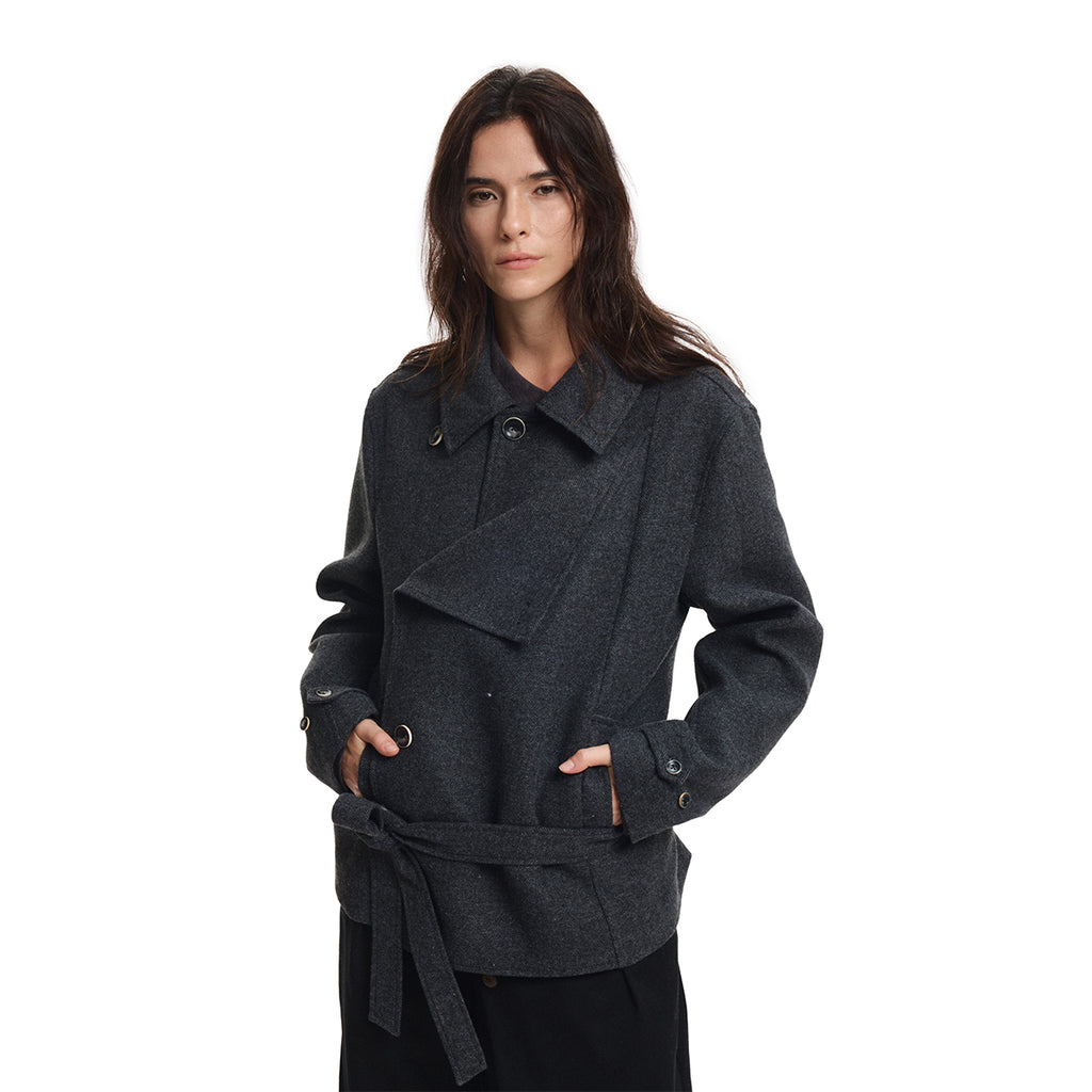 KREATE Bound Wild Wool Herringbone Coat