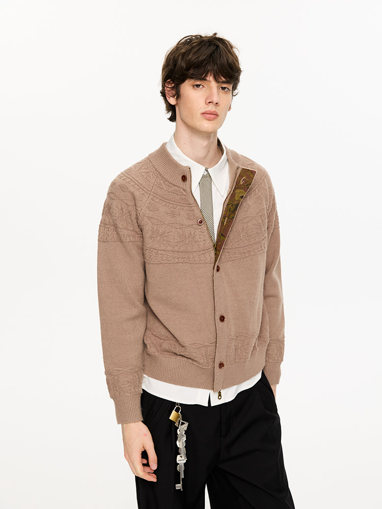 KREATE Monet Double-Placket Cardigan