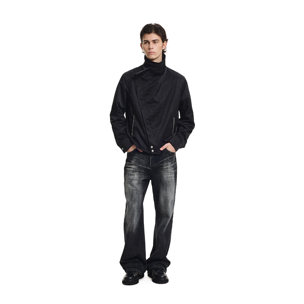 KREATE Metallic Nylon Asymmetric Jacket