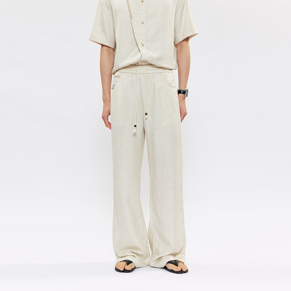 KREATE Coconut Stitch Lyocell Linen Trousers
