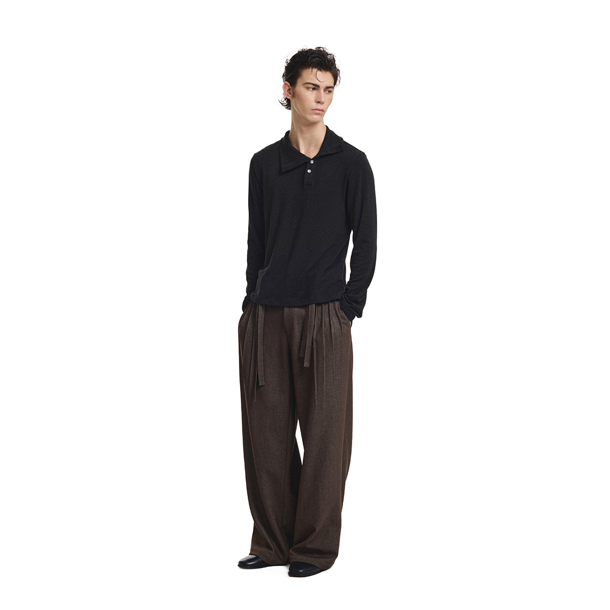 KREATE Double-Waist Pleated Trousers