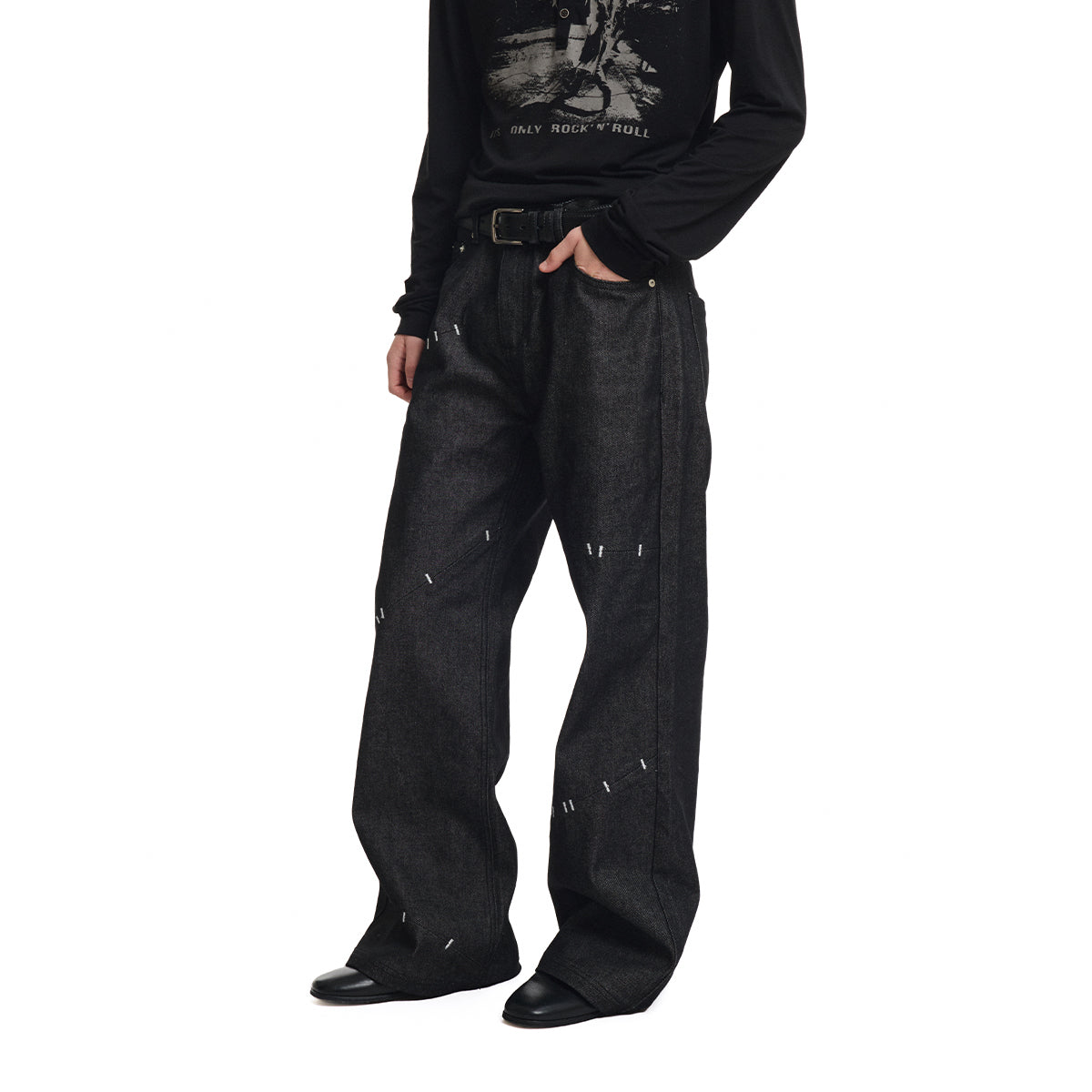 KREATE Puppet Shadow Raw Denim Jeans