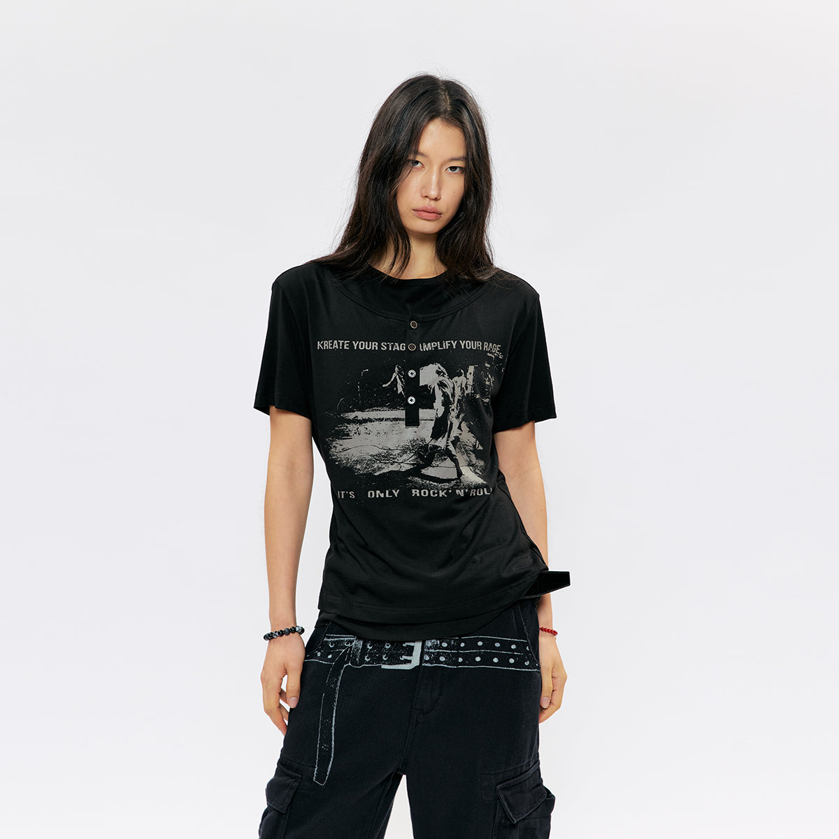 KREATE Nirvana Modal Henley Tee