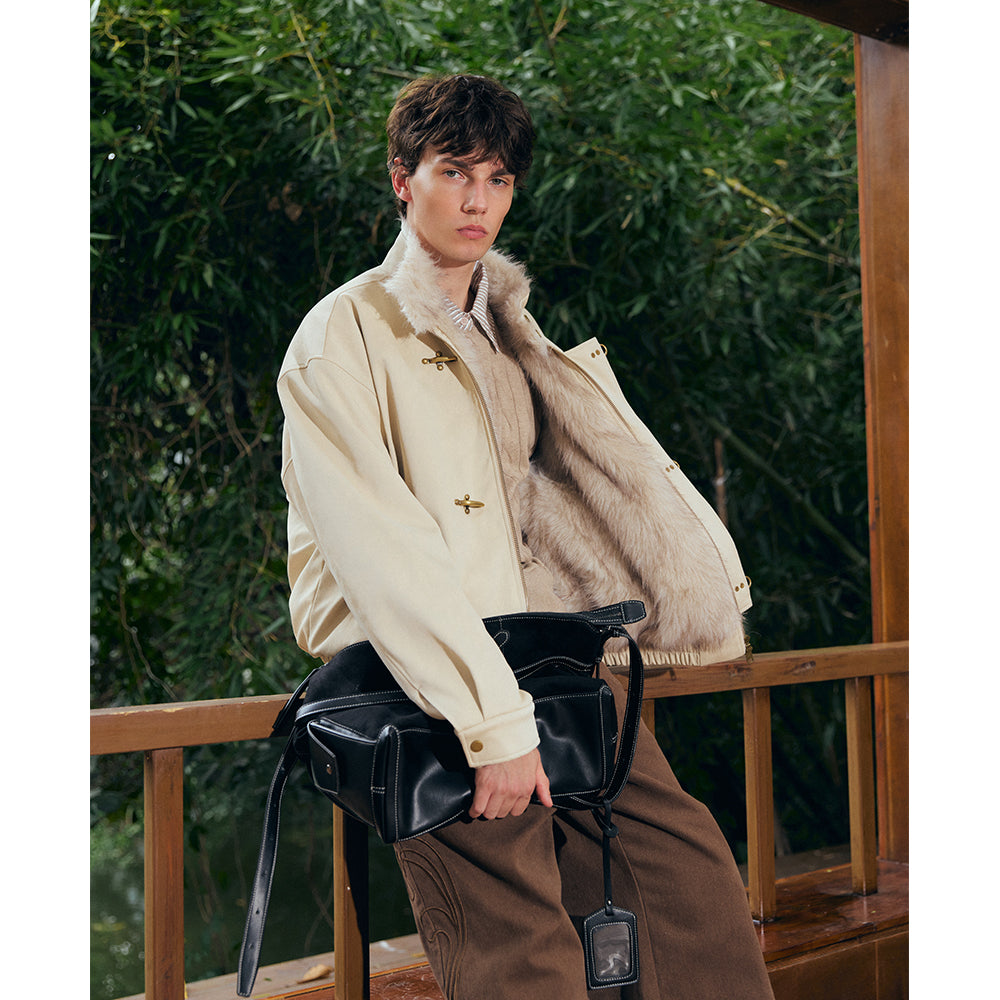 KREATE Dark Eagle PU Harrington Jacket