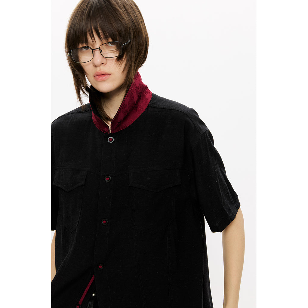 KREATE Fringed Linen Shirt