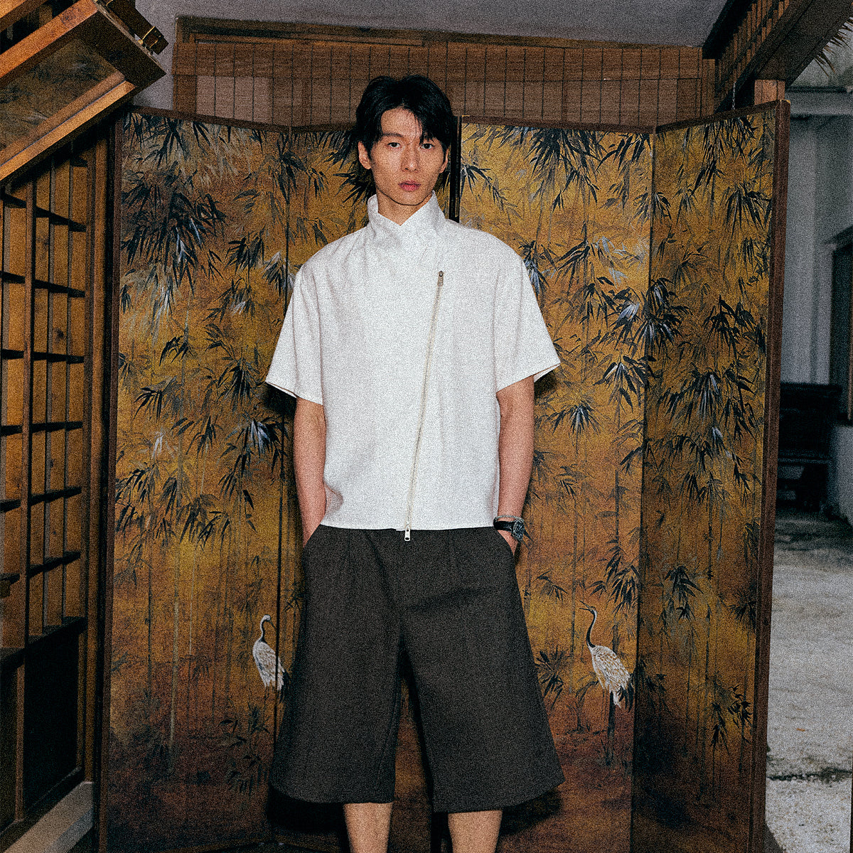 KREATE Woven Order Lyocell Linen Shirt