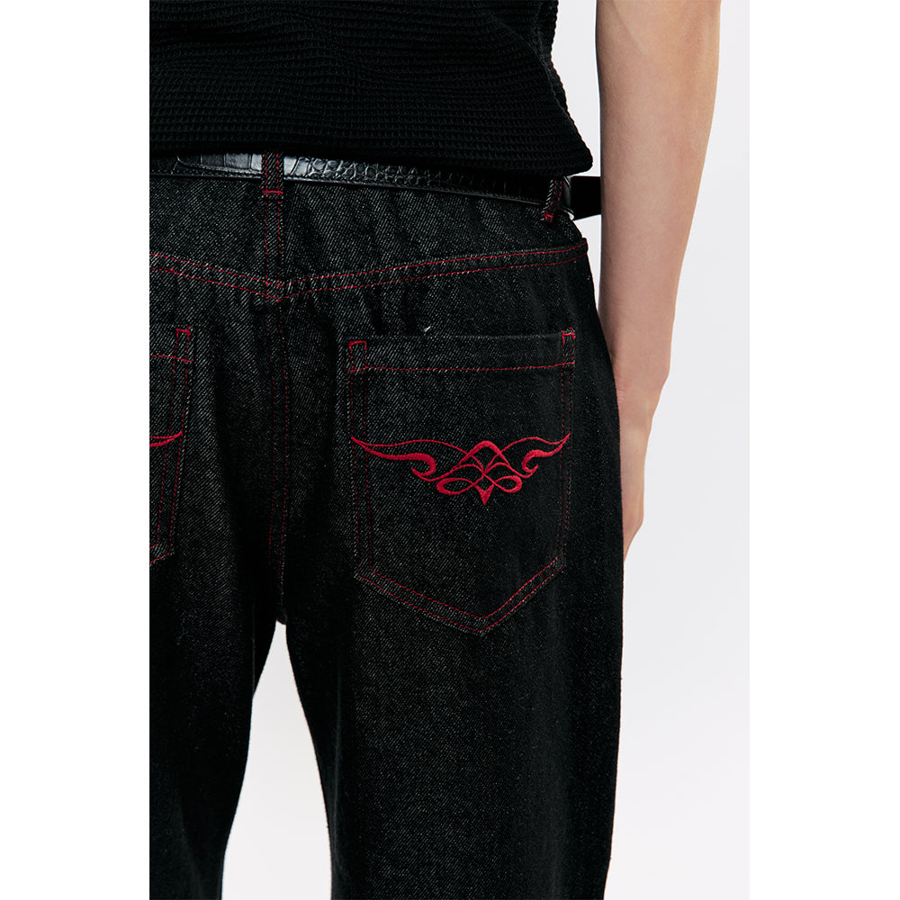 KREATE Red Viper Raw Denim Jeans
