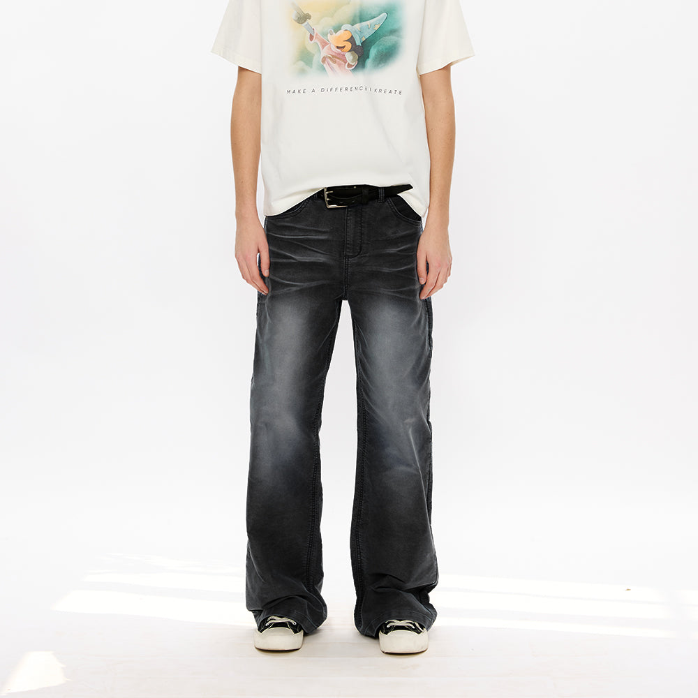 KREATE Brushed Moleskin Straight-Leg Pants