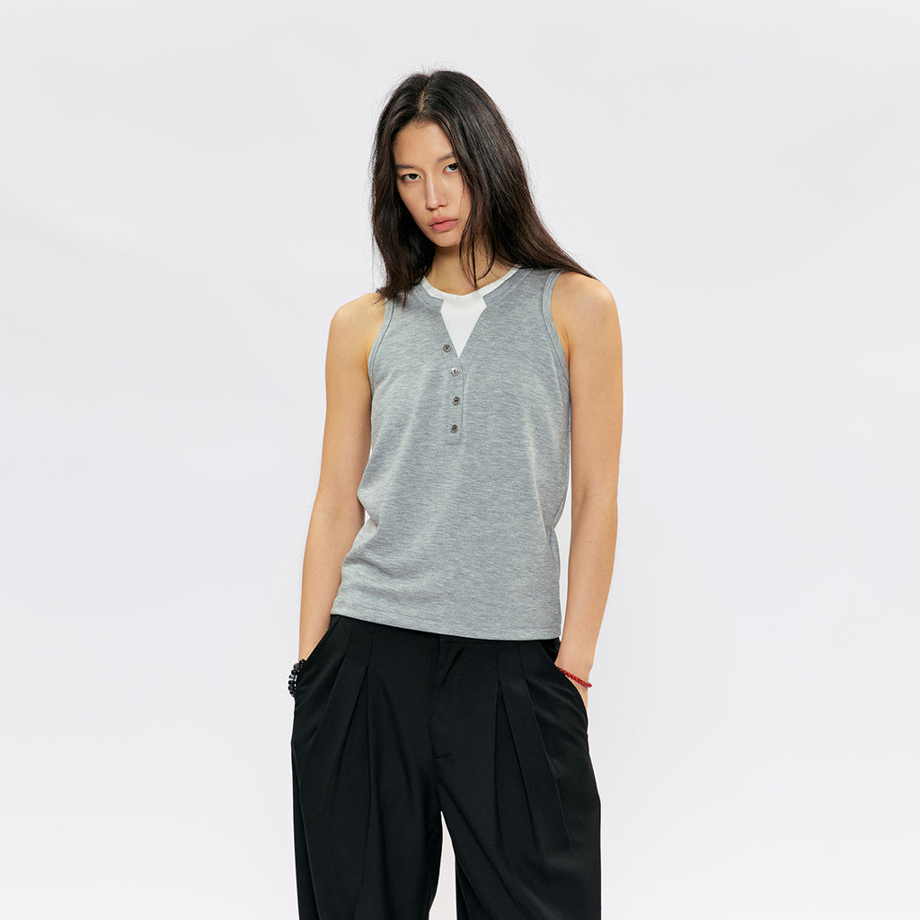 KREATE Layered Button Tank