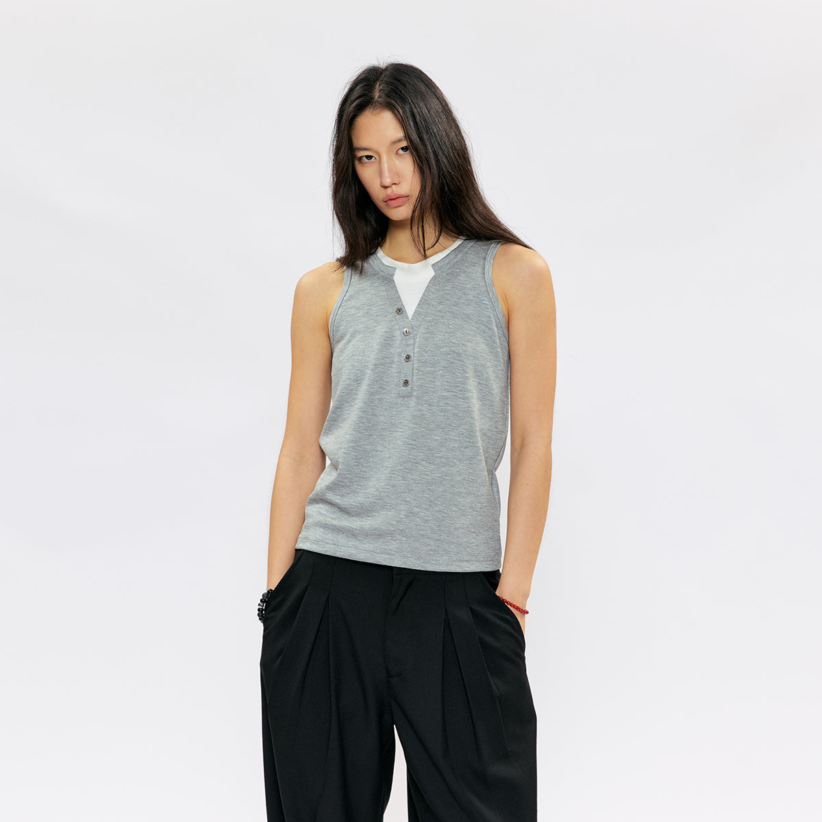 KREATE Layered Button Tank