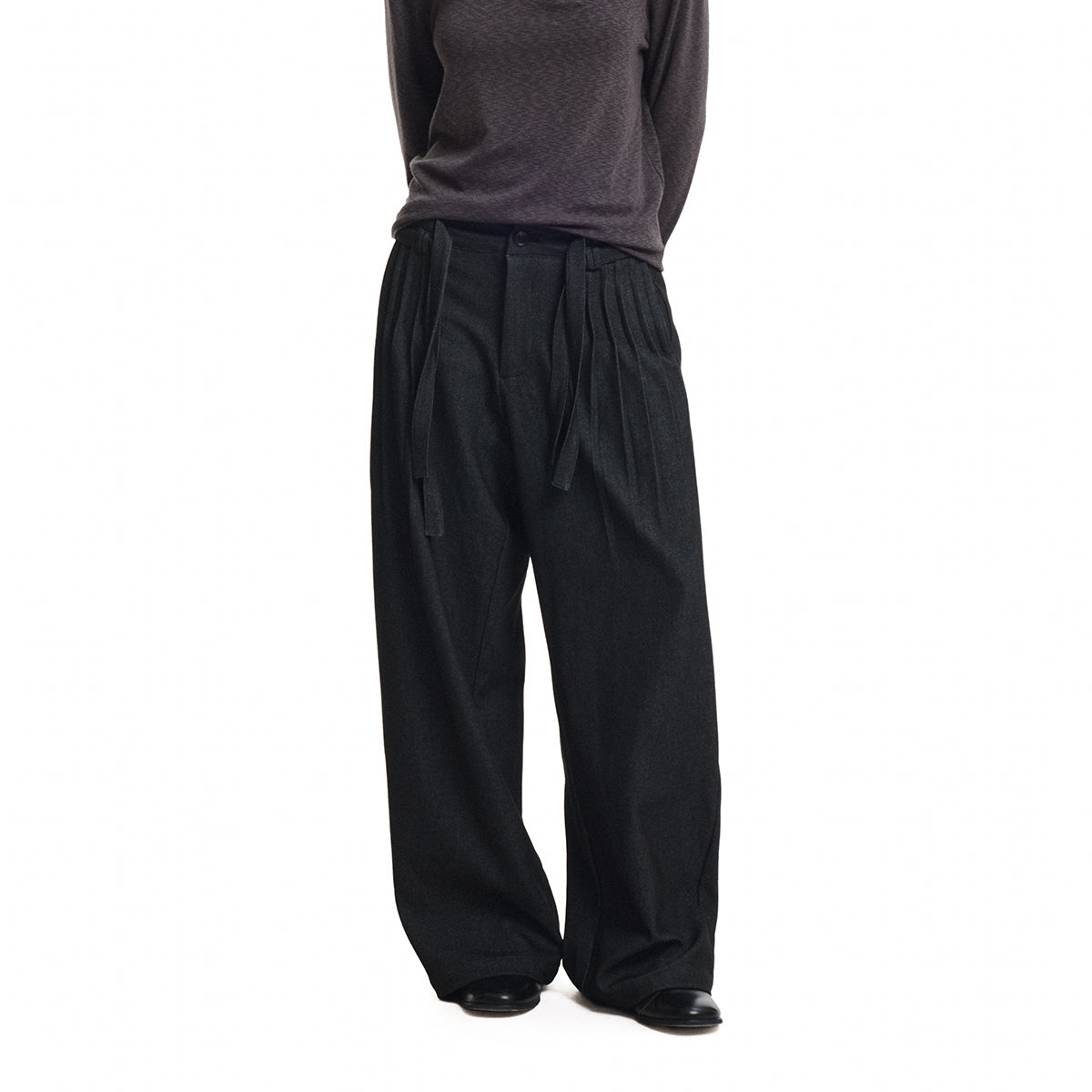 KREATE Double-Waist Pleated Trousers