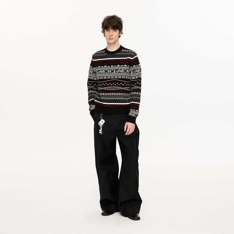 KREATE Fair Isle Crewneck Sweater