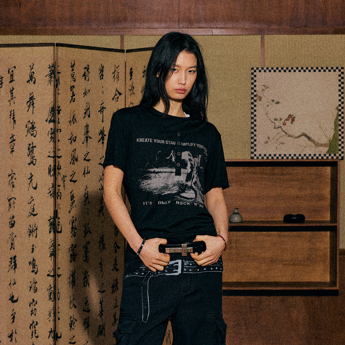 KREATE Nirvana Modal Henley Tee