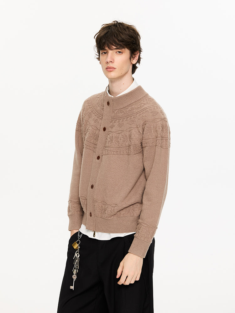 KREATE Monet Double-Placket Cardigan