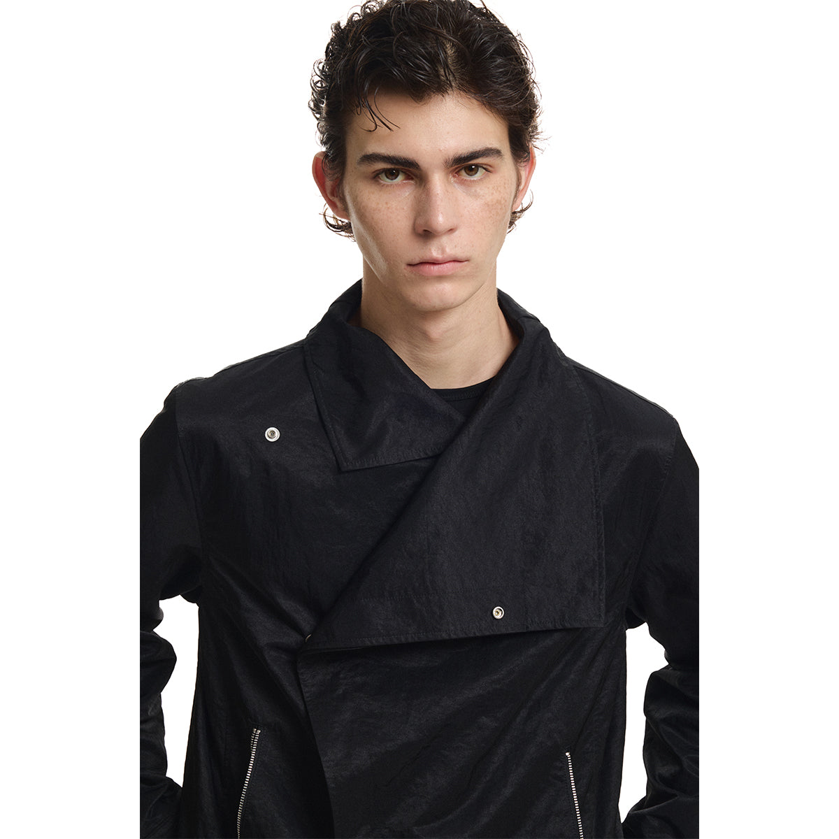 KREATE Metallic Nylon Asymmetric Jacket