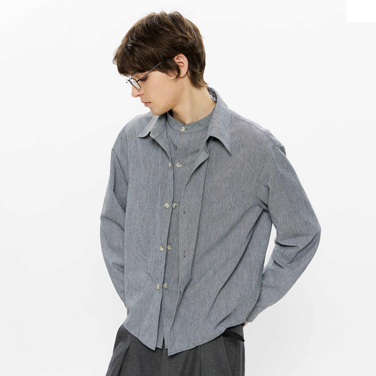 KREATE Melancholy Poet Linen Shirt