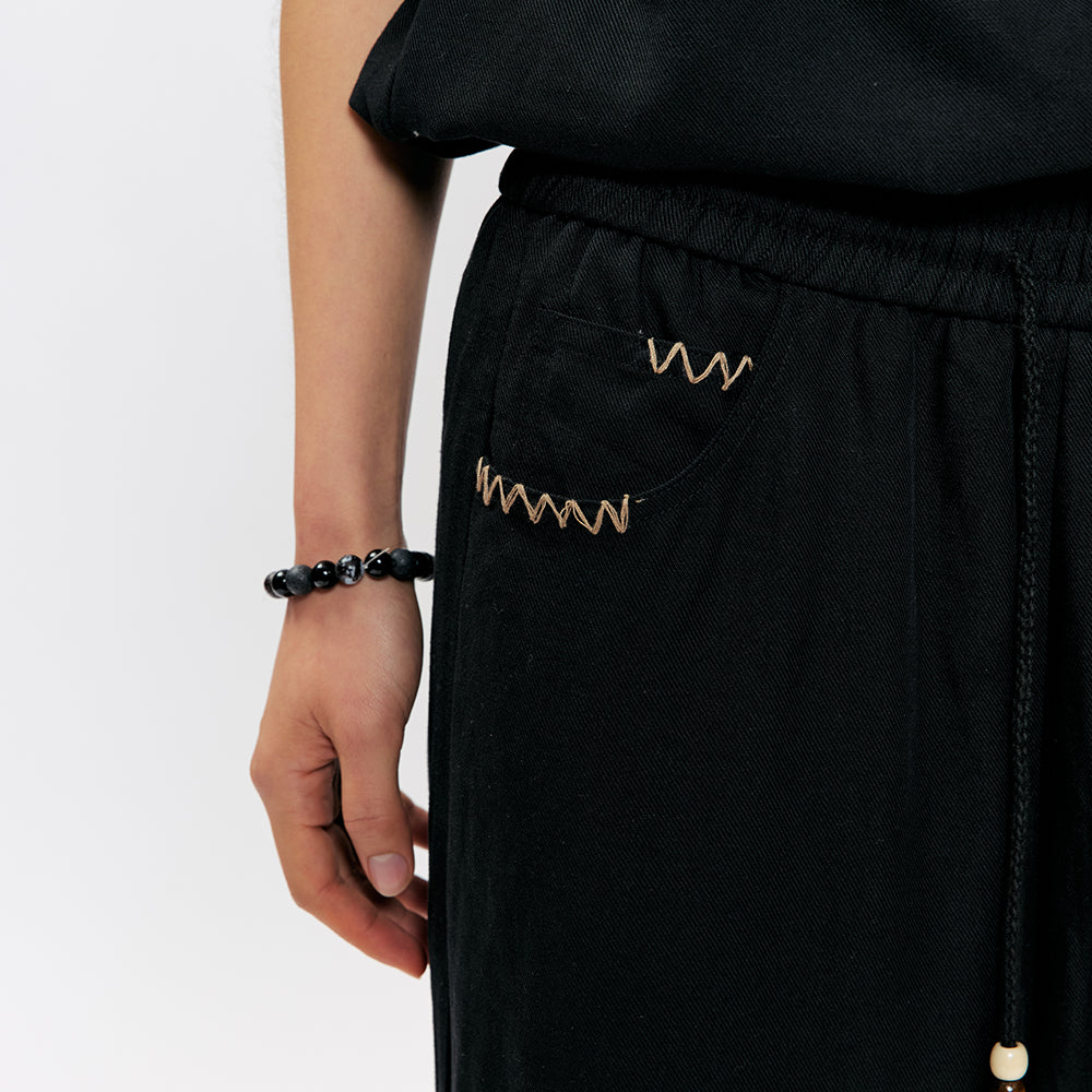 KREATE Coconut Stitch Lyocell Linen Trousers
