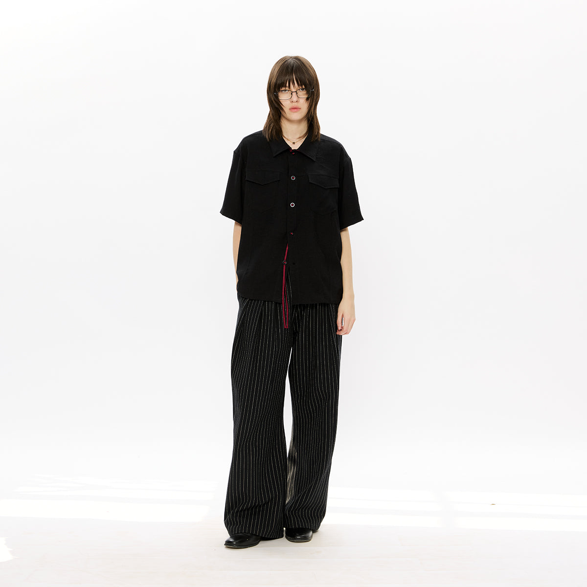 KREATE Fringed Linen Shirt