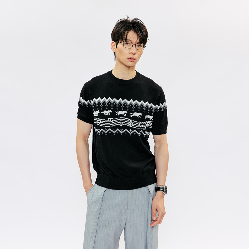 KREATE Music Note Lyocell Knit Tee