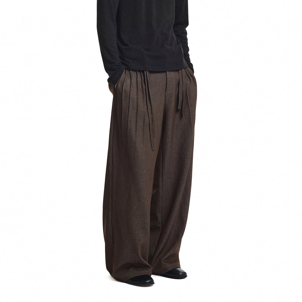 KREATE Double-Waist Pleated Trousers