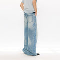 KREATE Totem Embroidered Wide-Leg Jeans