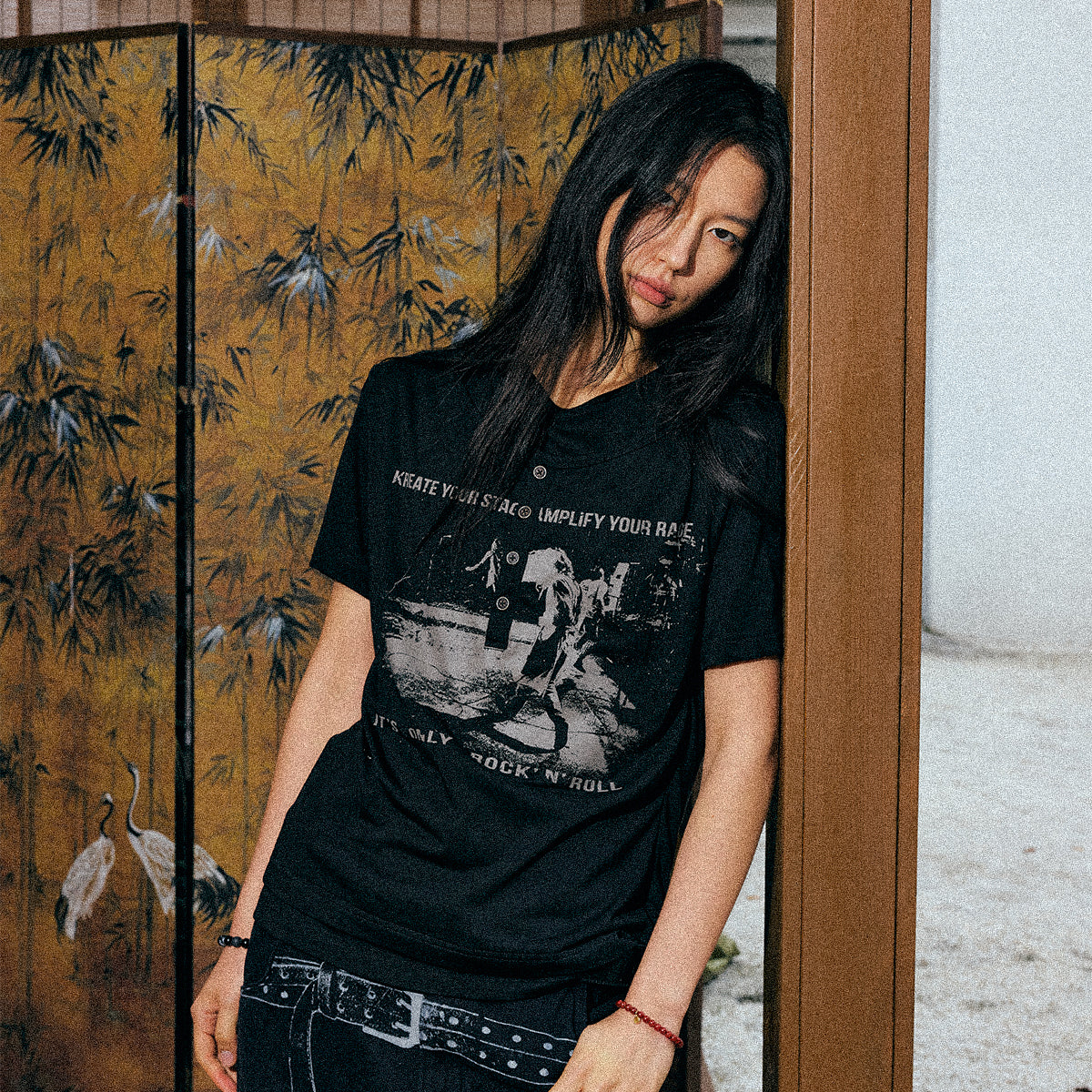 KREATE Nirvana Modal Henley Tee